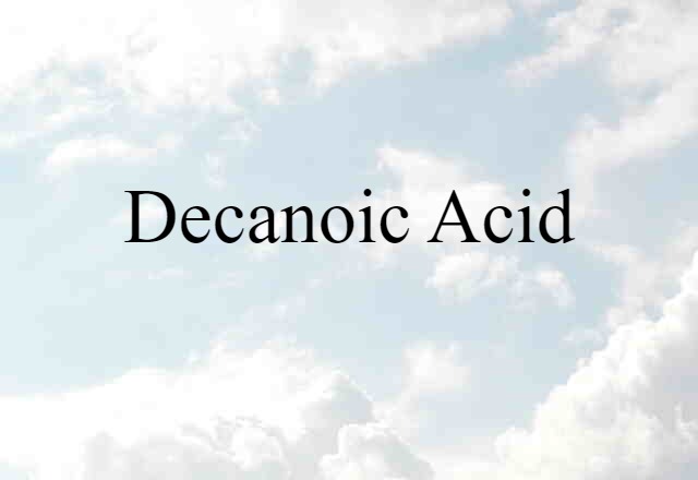 decanoic acid