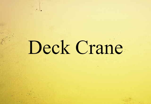 deck crane