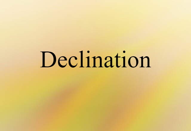 declination