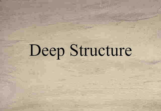 deep structure