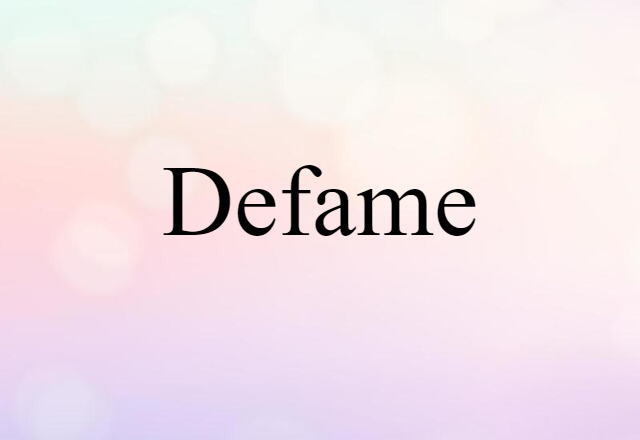 defame