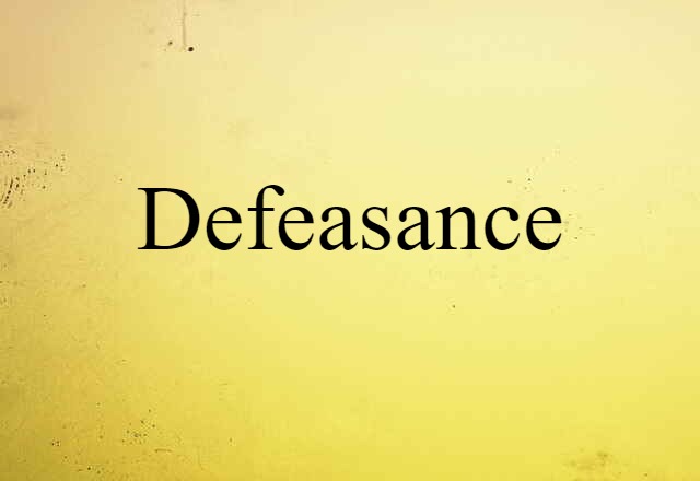 defeasance