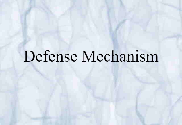 defense mechanism