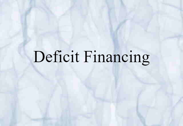 deficit financing