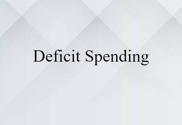 deficit spending