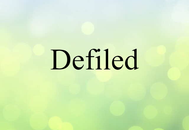 defiled