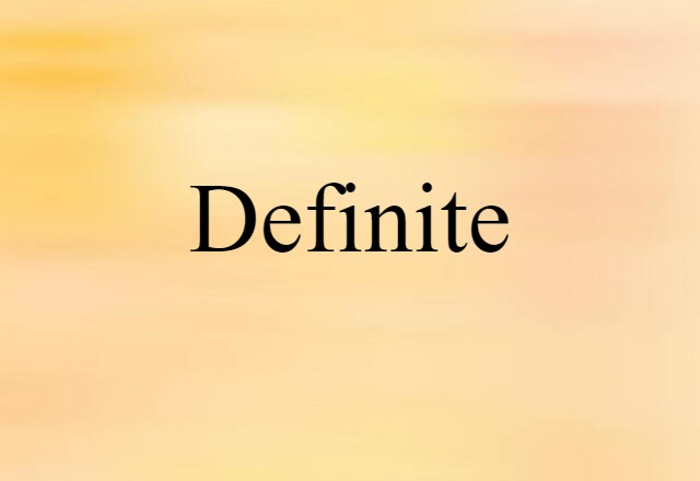 definite