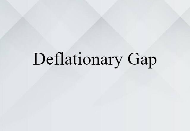 deflationary gap