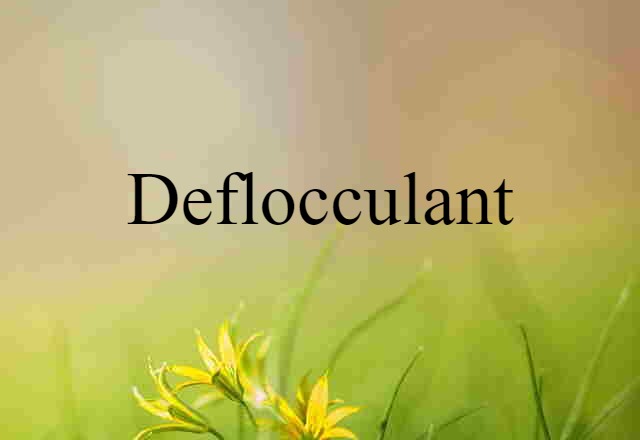 deflocculant