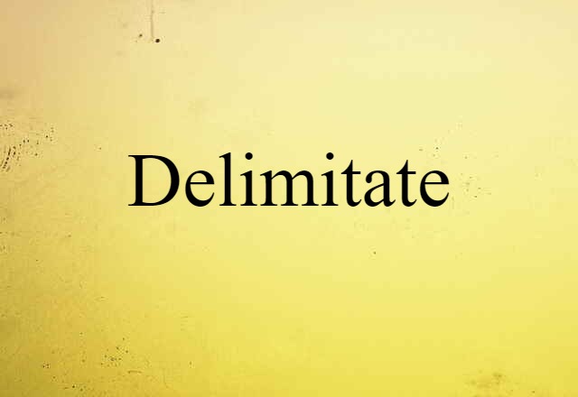 delimitate