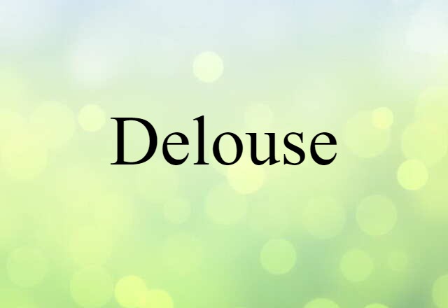 delouse