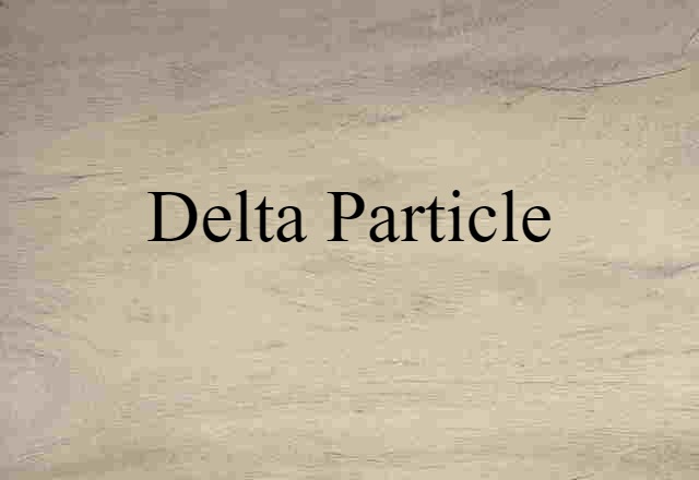 delta particle