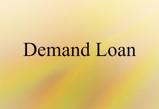 demand loan