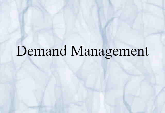 demand management