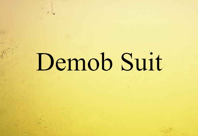 demob suit