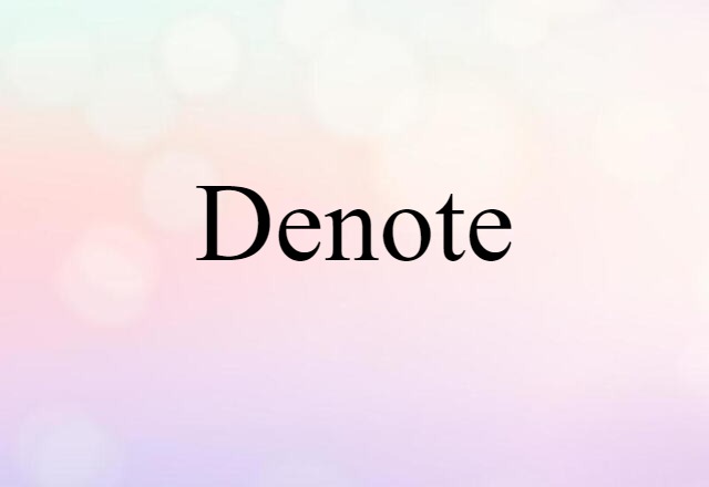 denote