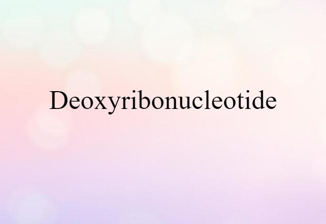 deoxyribonucleotide