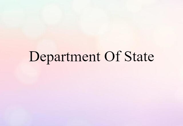 Department of State