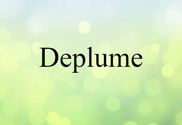 deplume