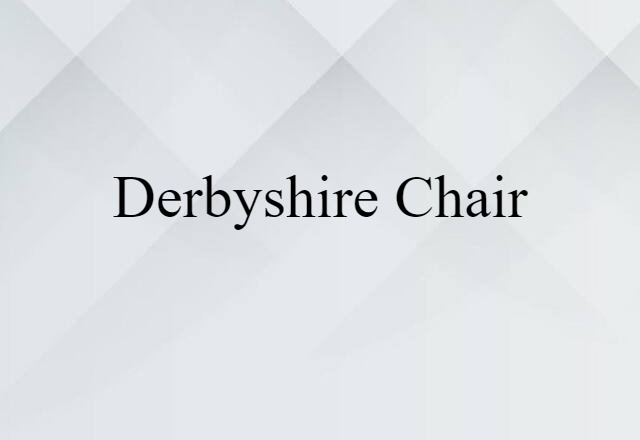 Derbyshire chair