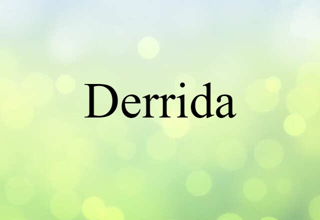 Derrida