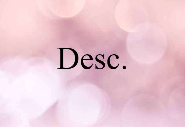 desc.