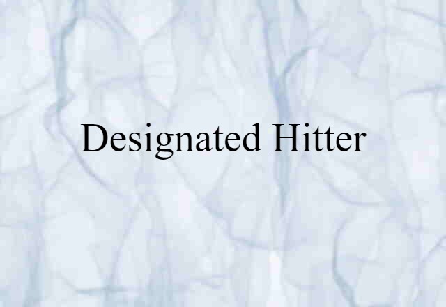 designated hitter