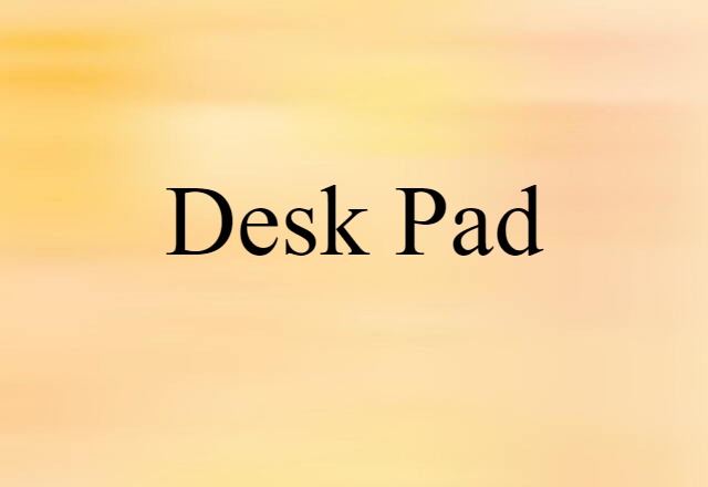 desk pad