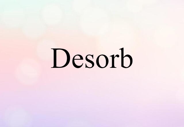 desorb