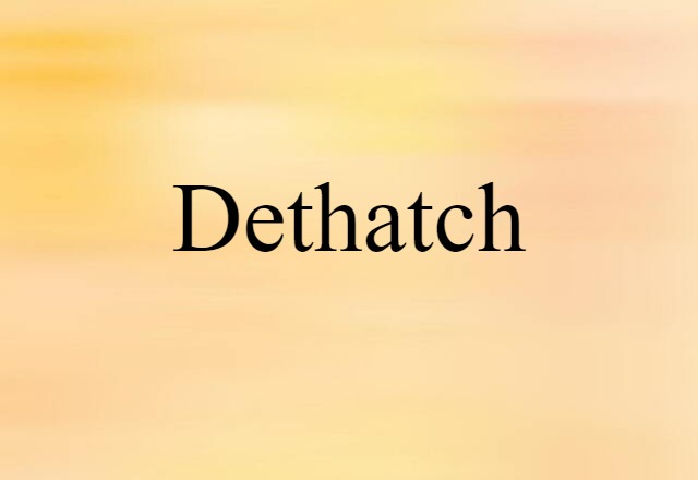 dethatch