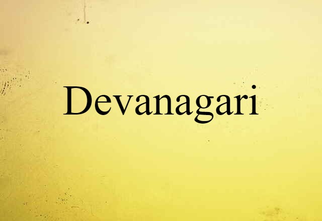 Devanagari