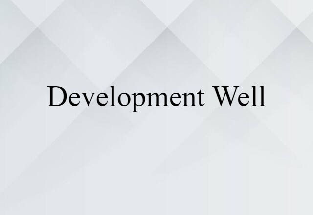 development well