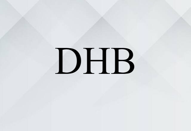 DHB (noun) Definition, Meaning & Examples