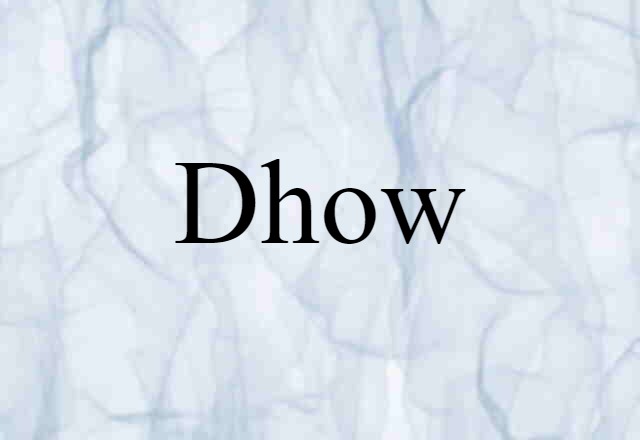 dhow