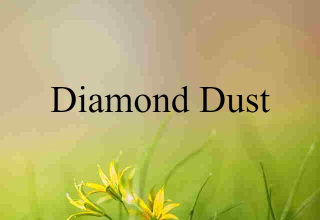 Diamond Dust (noun) Definition, Meaning & Examples