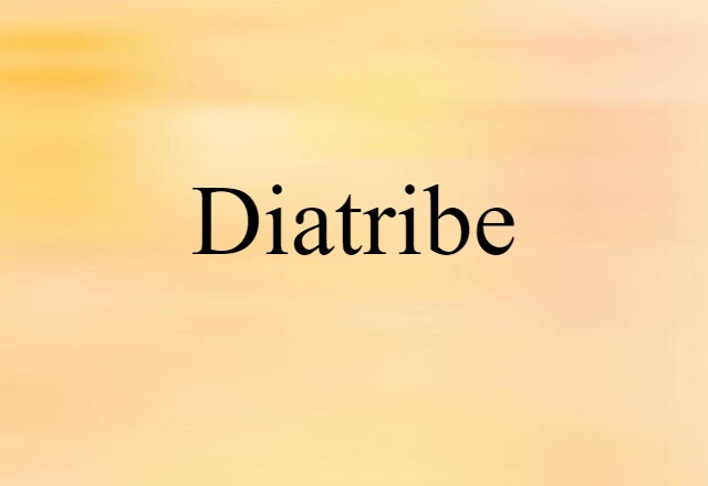 diatribe