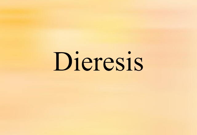 dieresis