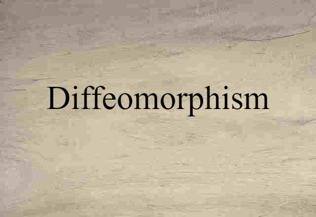 diffeomorphism