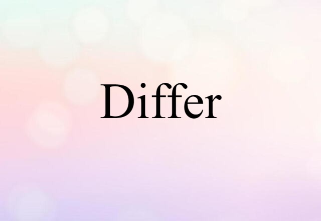 differ