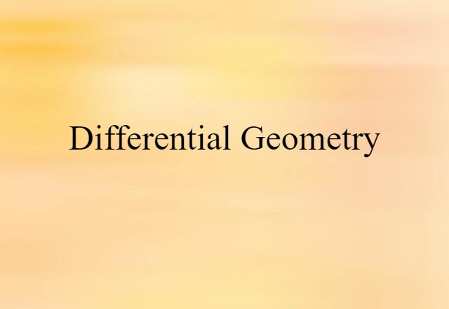 differential geometry