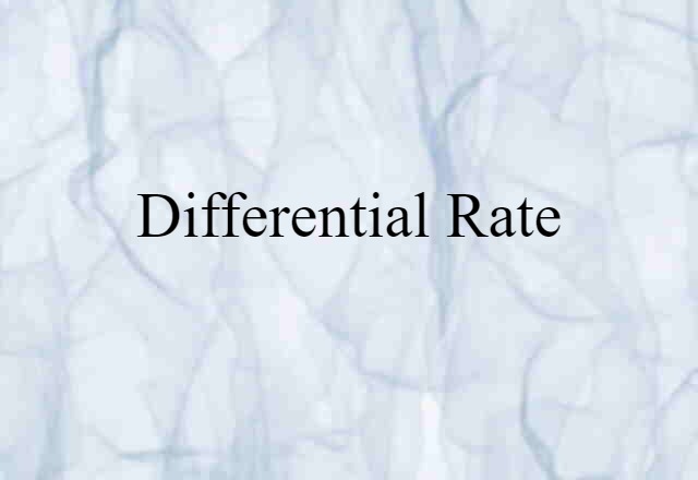 differential rate