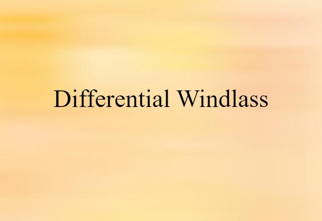 differential windlass