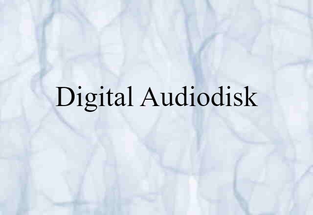 digital audiodisk