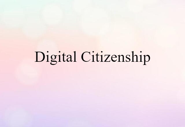 digital citizenship