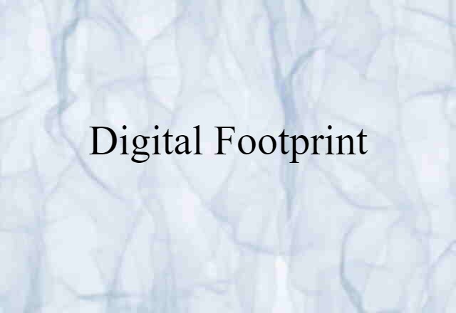 digital footprint