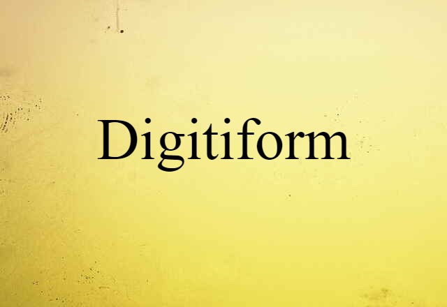 Digitiform (noun) Definition, Meaning & Examples