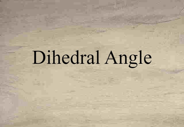 dihedral angle