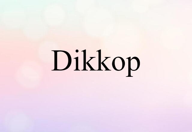 dikkop