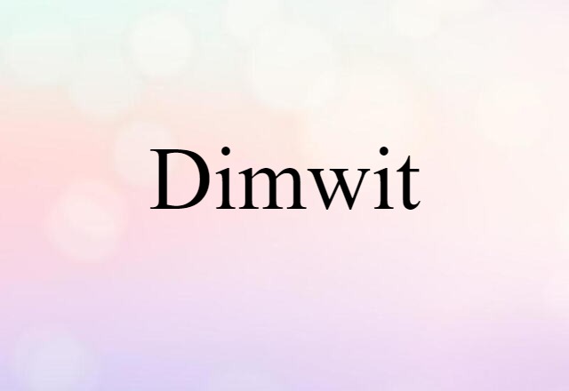 dimwit