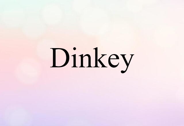 Dinkey (noun) Definition, Meaning & Examples